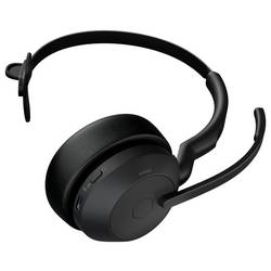 Jabra Evolve2 55 Link 380/390a UC Mono Headset otevřená (On Ear) Bluetooth® mono černá Potlačení hluku, Redukce šumu mikrofonu monofonní Počítače