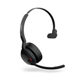 Jabra Evolve2 55 Link 380/390a UC Mono Headset otevřená (On Ear) Bluetooth® mono černá Potlačení hluku, Redukce šumu mikrofonu monofonní Počítače