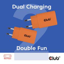 club3D CAC-3023 USB nabíječka, USB-C® zástrčka, 30 W, Power Delivery 3.0, oranžová