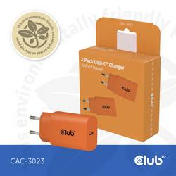 club3D CAC-3023 USB nabíječka, USB-C® zástrčka, 30 W, Power Delivery 3.0, oranžová
