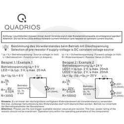 Quadrios sada LED studená bílá kulatý 5 mm 14000 mcd 35 ° 20 mA 3.0 V Box