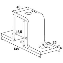 Fischer FUF 62 spojka kolejnice 138 mm 553076 15 ks (d x š x v) 138 x 40 x 64 mm