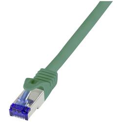LogiLink C6A035S RJ45 USB kabel CAT 6A S/FTP 1.00 m zelená 1 ks