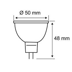 Paulmann 28912 LED Energetická třída (EEK2021) G (A - G) GU5.3 žárovka 6 W teplá bílá (Ø x v) 50 mm x 48 mm 3 ks