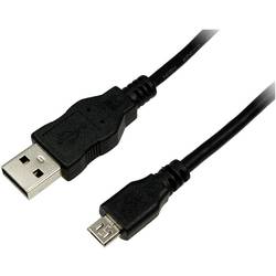 LogiLink USB kabel USB 2.0 USB-A zástrčka, USB Micro-B zástrčka 3.00 m černá CU0059