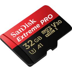 SanDisk Extreme® Pro paměťová karta microSDHC 32 GB Class 10, UHS-I, UHS-Class 3, v30 Video Speed Class vč. SD adaptéru, výkonnostní standard A1