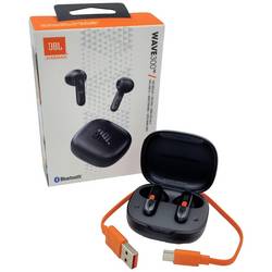 JBL Wave 300 TWS špuntová sluchátka (In Ear) Bluetooth® stereo černá headset, dotykové ovládání mobil