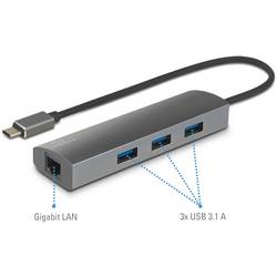 Renkforce síťový adaptér / rozbočovač 1 GBit/s USB-C™ (USB 3.2 Gen 1), Gigabit LAN (1 Gbit/s) , USB 3.2 (Gen 1x1)