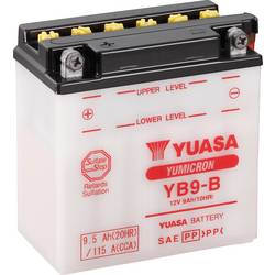 Yuasa YB9-B motobaterie 12 V 9 Ah Typ pólů: Šroubová svorka typ 6