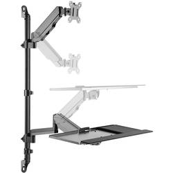 Digitus DA-90372 držák na zeď pro monitor 1 Displej: (s) 43,2 cm (17) - 81,3 cm (32) černá nastavitelná výška, nakláněcí, naklápěcí, naklápěcí, nakláněcí,