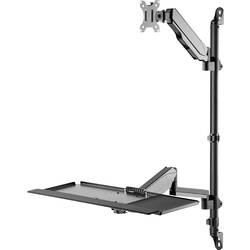Digitus DA-90372 držák na zeď pro monitor 1 Displej: (s) 43,2 cm (17) - 81,3 cm (32) černá nastavitelná výška, nakláněcí, naklápěcí, naklápěcí, nakláněcí,