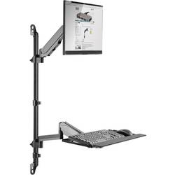 Digitus DA-90372 držák na zeď pro monitor 1 Displej: (s) 43,2 cm (17) - 81,3 cm (32) černá nastavitelná výška, nakláněcí, naklápěcí, naklápěcí, nakláněcí,
