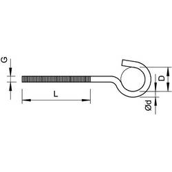 OBO Bettermann 3470210 OBO stropní hák 867 M6x9, 5 mm 95 mm 1 ks
