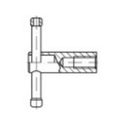 TOOLCRAFT 137876 křídlová matice M16 DIN 6307 ocel leštěný 1 ks