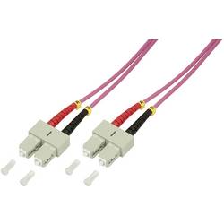 LogiLink FP4SC03 optické vlákno optické vlákno kabel 3.00 m fialová 50/125 µ Multimode OM4