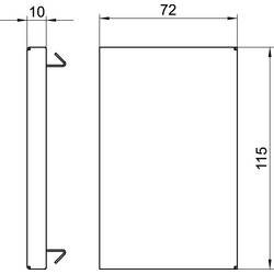 OBO Bettermann 6277070 montážní příslušenství (š x h) 110 mm x 70 mm 1 ks čistě bílá