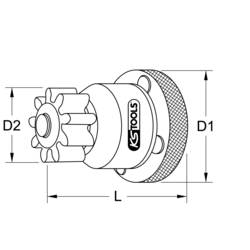KS Tools 460.1155 1/2 prokružovací zařízení motoru pro MAN