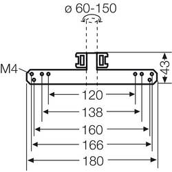 Hensel KV MB 9 stožárové upevnění (š x v) 180 mm x 43 mm 1 ks