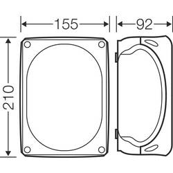 Hensel 62000012 odbočná krabice bez halogenů, uzavíratelné (d x š) 210 mm x 155 mm 1 ks