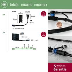 Paulmann 93949 Osvětlovací systém Plug&Shine LED nástavbová svítidla (doplňující sada) sada 3 ks LED 7.5 W teplá bílá stříbrná