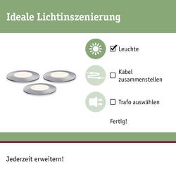 Paulmann 93949 Osvětlovací systém Plug&Shine LED nástavbová svítidla (doplňující sada) sada 3 ks LED 7.5 W teplá bílá stříbrná
