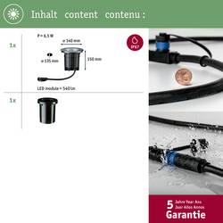 Osvětlovací systém Plug&Shine LED vestavné svítidlo 6 W teplá bílá Paulmann 93907 stříbrná 20 °