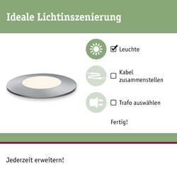 Paulmann 93951 Osvětlovací systém Plug&Shine LED vestavné svítidlo LED 2.5 W teplá bílá nerezová ocel