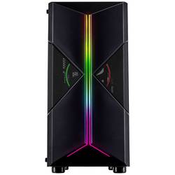 Inter-Tech IT-3306 Cavy Midi - RGB midi tower herní pouzdro černá boční okno, prachový filtr, integrované osvětlení