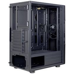 Inter-Tech IT-3306 Cavy Midi - RGB midi tower herní pouzdro černá boční okno, prachový filtr, integrované osvětlení