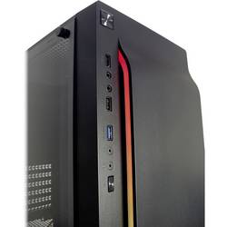 Inter-Tech A-3411 Creek - RGB midi tower PC skříň černá prachový filtr, boční okno, integrované osvětlení