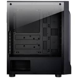 Inter-Tech A-3411 Creek - RGB midi tower PC skříň černá prachový filtr, boční okno, integrované osvětlení
