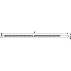 HellermannTyton 118-05900, T50LOS-HS-BK-C1, stahovací pásky, 4.60 mm, 384 mm, černá, žárově stabilizované , 100 ks