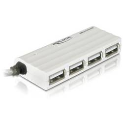 Delock 87445 USB Hub 4 porty USB-A USB 2.0 480 MBit/s bílá Delock HUB USB 2.0 - Hub - 4 x USB 2.0 - Desktop