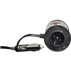 VOLTCRAFT konvertor MSW 150-24-G, 150 W, 24 V/DC -> 230 V/AC, Modifikovaná sinusová vlna, tvar pro uložení do držáku na nápoje