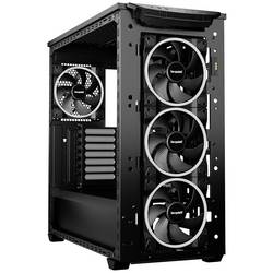 BeQuiet Shadow Base 800 FX Black midi tower PC skříň černá boční okno, 4 předinstalované LED ventilátory, prachový filtr, instalace pevného disku bez nářadí,