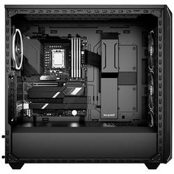 BeQuiet Shadow Base 800 FX Black midi tower PC skříň černá boční okno, 4 předinstalované LED ventilátory, prachový filtr, instalace pevného disku bez nářadí,