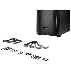 BeQuiet Shadow Base 800 FX Black midi tower PC skříň černá boční okno, 4 předinstalované LED ventilátory, prachový filtr, instalace pevného disku bez nářadí,