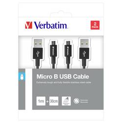 Verbatim USB kabel USB 3.2 Gen1 USB Micro-A zástrčka, USB-A zástrčka 1.00 m černá 48875