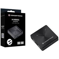 Conceptronic HUBBIES02B USB Hub 4 porty USB-A USB 3.1 Gen1 5 GBit/s černá HUBBIES02B