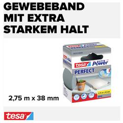 tesa PERFECT 56343-00040-03 páska se skelným vláknem tesa® Extra Power šedá (d x š) 2.75 m x 38 mm 1 ks