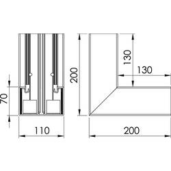OBO Bettermann 6274340 montážní příslušenství (š x h) 110 mm x 70 mm 1 ks čistě bílá