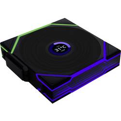 Lian Li 12RTLLCD1W1B PC větrák s krytem vícebarevná (š x v x h) 120 x 28 x 124 mm Vč. LCD displeje, včetně LED osvětlení, vč. ovládání RGB osvětlení