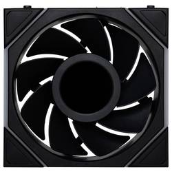 Lian Li 12RTLLCD1W1B PC větrák s krytem (š x v x h) 120 x 28 x 124 mm Vč. LCD displeje, včetně LED osvětlení, vč. ovládání RGB osvětlení