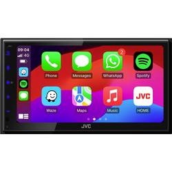 JVC multimediální přehrávač do auta (2 DIN) Apple CarPlay, Android Auto™, konektor pro couvací kameru, DAB+ tuner, Bluetooth® handsfree zařízení