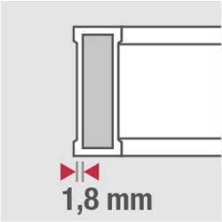 BMI 694180EMS 694180EMS magnetická vodováha s magnetem 180 cm 0.5 mm/m