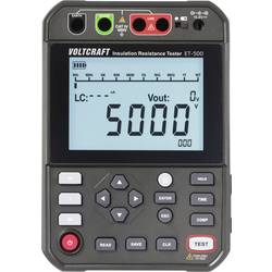 VOLTCRAFT ET-500 tester izolací 250 V, 500 V, 1000 V, 2500 V, 5000 V, 5.0 TΩ