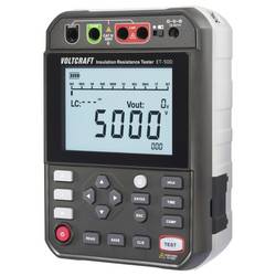 VOLTCRAFT ET-500 tester izolací 250 V, 500 V, 1000 V, 2500 V, 5000 V, 5.0 TΩ