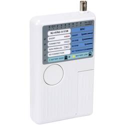 Velleman VTLAN7 Kabelový měřič , pro USB-A, USB-B, BNC, RJ45, RJ12, RJ11, RJ10, VTLAN7