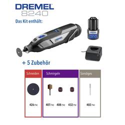 Dremel 8240-5 akumulátorový multifunkční nástroj akumulátor, vč. nabíječky, vč. příslušenství, 12 V, 2.0 Ah, F0138240JA