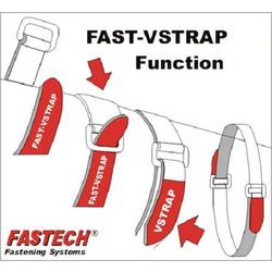 FASTECH® F101-30-600 pásek se suchým zipem s páskem háčková a flaušová část (d x š) 600 mm x 30 mm černá 1 ks